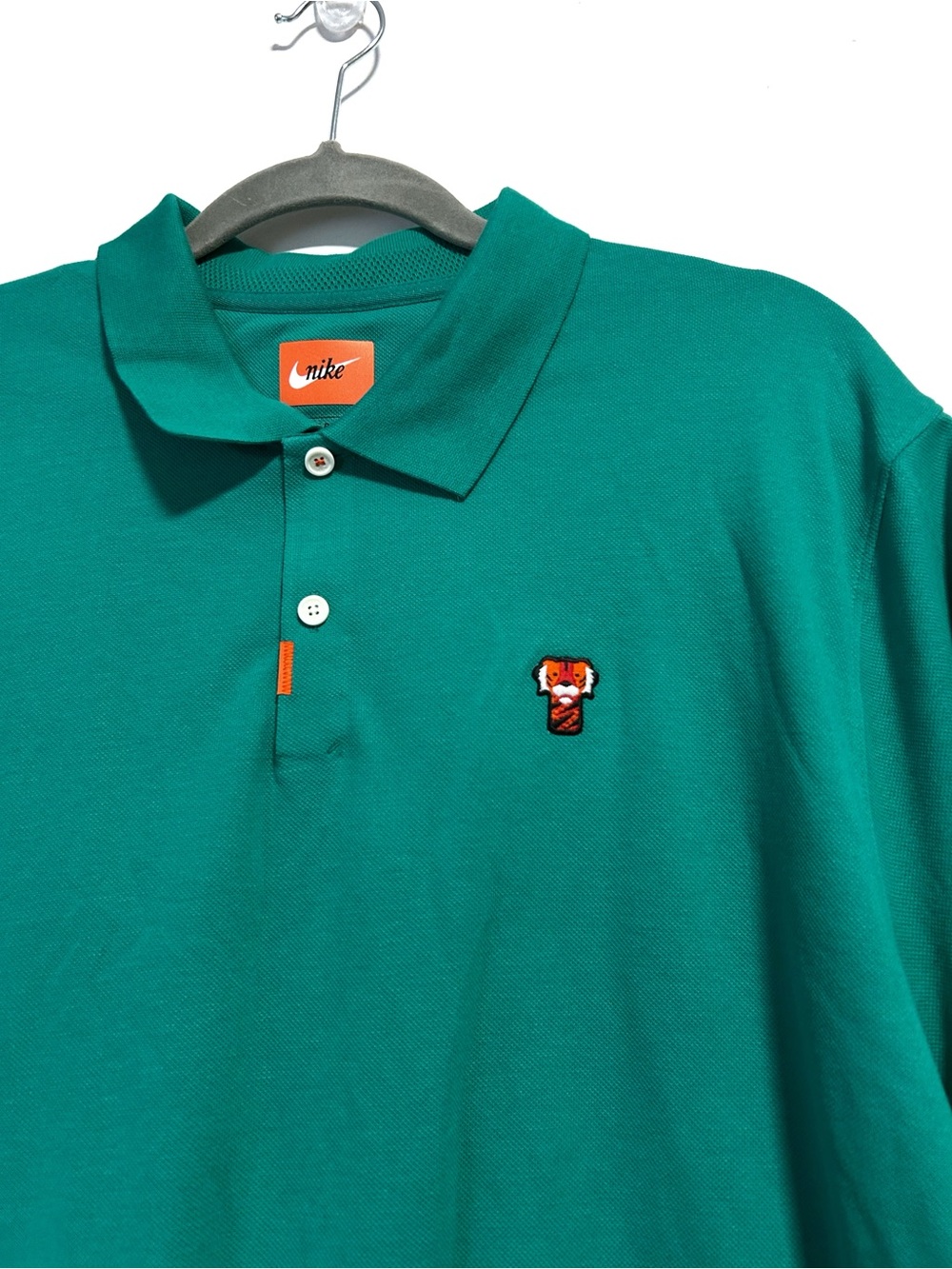 Like New Nike Tiger Woods Frank Polo Men’s XL Short Sleeve Shirt Golf Teal